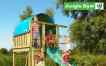 Детский городок Jungle Gym Villa 410х180х380см