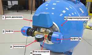 Штуцер 5-ти выводной удлиненный (110мм.)