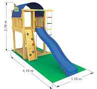 Детский городок Jungle Gym Villa 410х180х380см