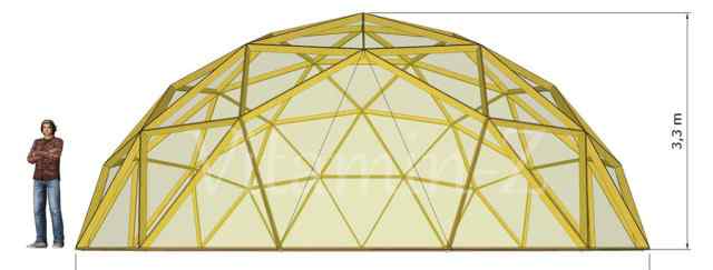Теплица купольная 8 м