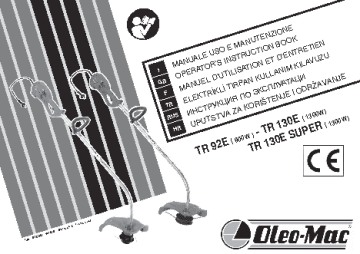 Электрический триммер Oleo-Mac TR 130 E - обзор, особенности и характеристики
