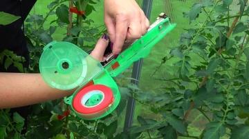 Удобный и эффективный способ подвязки растений садовым тапенером для садоводов и любителей растений