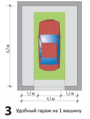 Проект удобного гаража на 1 машину G