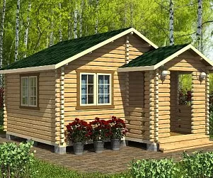 Садовый дом из бруса - уютное пространство для отдыха на загородном участке