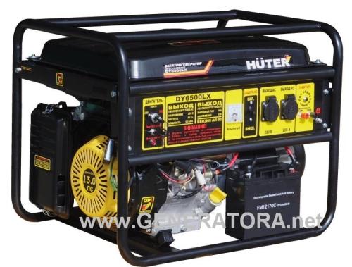 Обзор характеристик и отзывы о бензиновом генераторе Huter DY6500LX с электростартом
