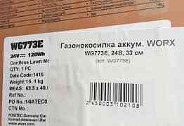 Газонокосилка аккумуляторная worx WG773E