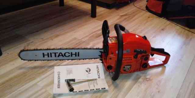 Профессиональная бензопила hitachi CS 45 eм