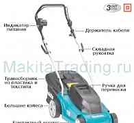 Газонокосилка электрическая Makita ELM3310