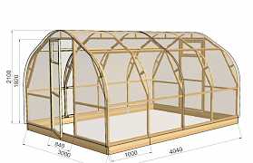 Деревянный каркас под теплицу, парник