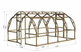 Деревянный каркас под теплицу, парник