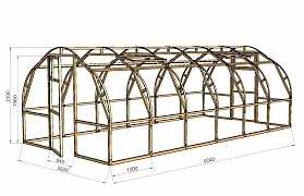 Деревянный каркас под теплицу, парник