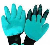 Садовые перчатки Garden genie gloves, голубые