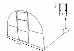 Теплица от 4-х метров (каркас)