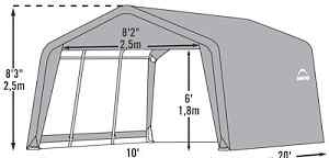 Тентовый гараж в коробке ShelterLogic