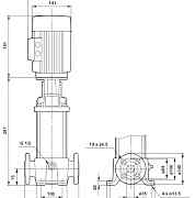 Вертикальный насос для воды Grundfos CR3-4