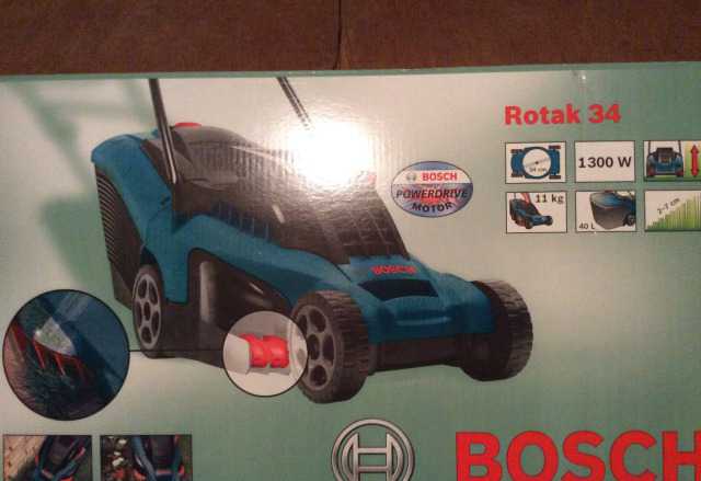 Электрическая газонокосилка Bosch Rotak 34