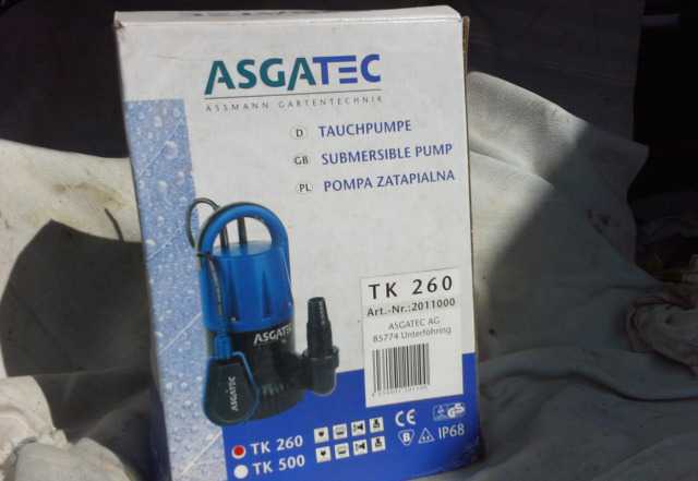 Насос Дренажный asgatec TK 260