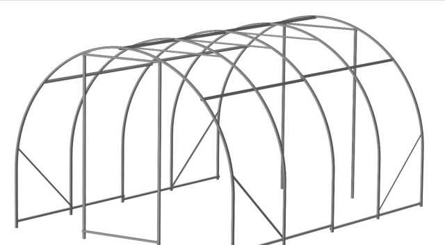 Теплица 2.1х3х6 метров. Усиленный каркас