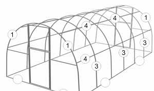 Теплица 3х4м (труба 20х20мм)