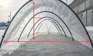 Парник Подснежник 4м, 6м, 8м (бесплатная доставка)