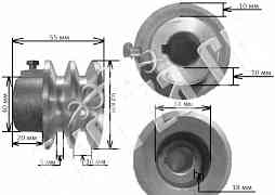 Шкив для двигателя, мотокультиватора крот, мб и т