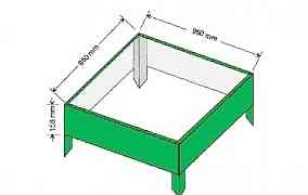 Грядки из оцинкованной стали с полимерным покрытие