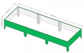Грядки из оцинкованной стали с полимерным покрытие